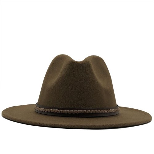 Wide Brim Simple Church Derby Top Hat Hats JX-11869