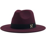 Imitation Woolen Fedoras Top Jazz Hat Hats JX-6633