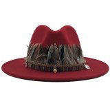 New Women Men Wool Fedora Hat Hats JX-6688