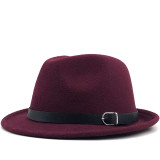 Fashion Men's Felt Fedora Hat Dad Jazz Hat Hats JX-30644453