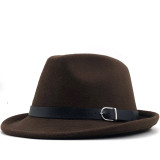 Fashion Men's Felt Fedora Hat Dad Jazz Hat Hats JX-30644453