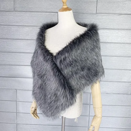 Nightclub Party Cape Fur Dress Waistcoat Faux Fur Shawls