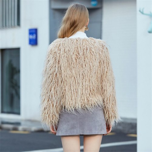 WT-69 Women Faux Fur Coat Coats