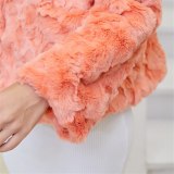 Fashion Faux Rabbit Fur Coat Coats WT-12