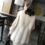 Winter Fashion Casual Faux Fox Fur Vest Coats  MJ-36