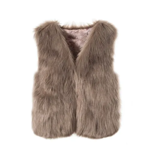 Winter Fashion Waistcoat Women Faux Fur Vest MJ-16