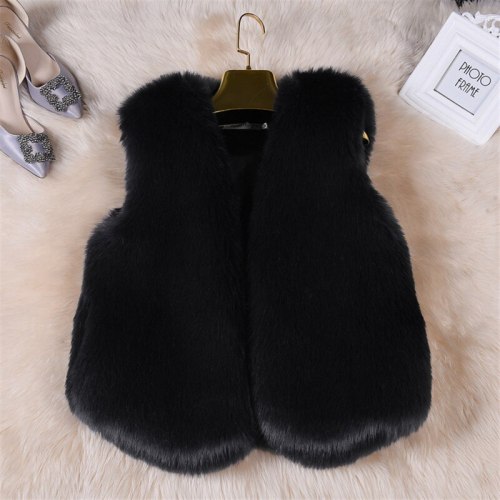 Fashion Coat Warm Faux Fur Vest