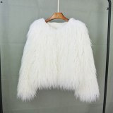 Colorful Furry Faux Fur Coat Coats WT-D63