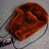 Faux Rabbit Fur Furry Bag Pumping Backpack