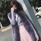 Winter Fashion Casual Faux Fox Fur Vest Coats  MJ-36