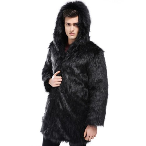 Men's New Faux Fur Coat Coats