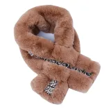 Women Winter Lamb-like Faux Rabbit Fur Neck Scarf Scarves 11035