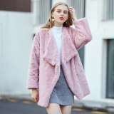Women Faux Rabbit Fur Coat Coats
