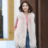 Winter Fashion Casual Faux Fox Fur Vest Coats  MJ-36
