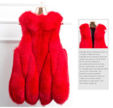 Winter Women Faux Rabbit Fur Vest