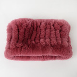 Winter Warm Rabbit Fur Neckerchief Neckgaiter Headbands Scarves