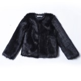 Furry Faux Fur Coat Coats WT-D12389