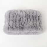 Winter Warm Rabbit Fur Neckerchief Neckgaiter Headbands Scarves