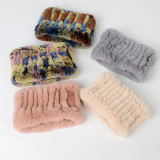 Winter Warm Rabbit Fur Neckerchief Neckgaiter Headbands Scarves