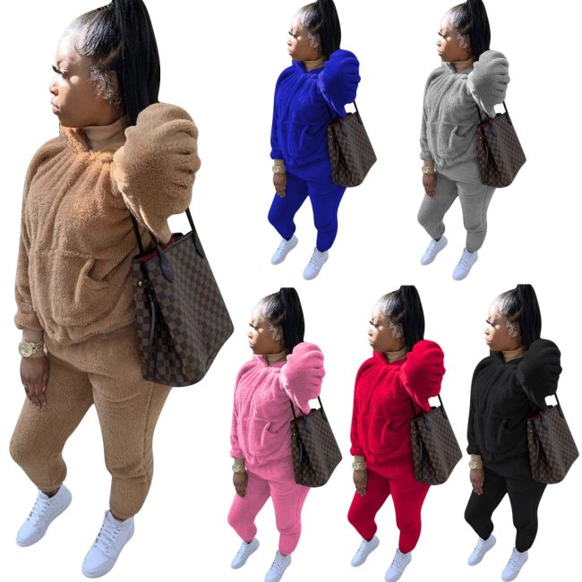 Long Sleeve Sweater Hoodies+Pants Bodysuits 412252