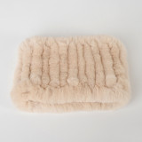 Winter Warm Rabbit Fur Neckerchief Neckgaiter Headbands Scarves