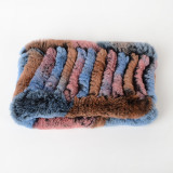 Winter Warm Rabbit Fur Neckerchief Neckgaiter Headbands Scarves