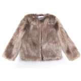 Furry Faux Fur Coat Coats WT-D12389