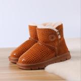 Children's Snow Boots Winter New Leather Short Boots