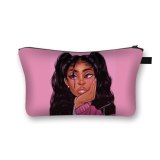 God Says You Are Cosmetic Bags Afro Latin America Women Makeup Bags Black Girs  Cosmetic Case Ladies Organizers Bag for travel