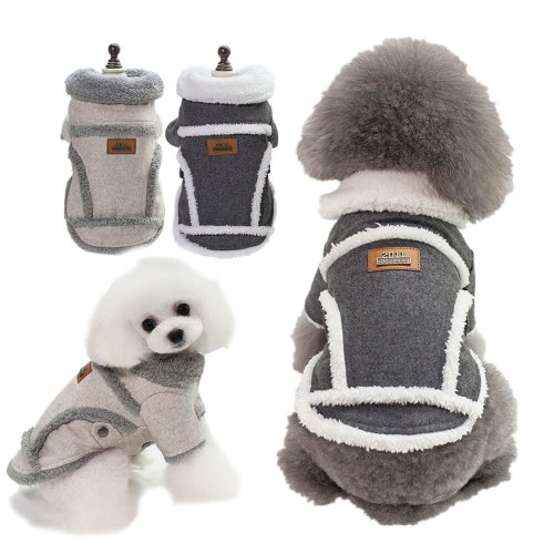 Thick Fur Collar Pet Dog Coat for Small Dogs Winter Warm Dog Clothes BG-Y00156