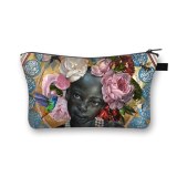 God Says You Are Cosmetic Bags Afro Latin America Women Makeup Bags Black Girs  Cosmetic Case Ladies Organizers Bag for travel