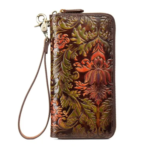 Anti-theft Brush Women Leather Large Capacity Wallets Bags With Purse 60041