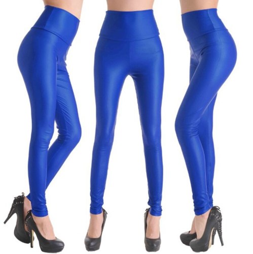 Faux Leather Stretch Legging High Waist Leggings Juniors Pants FP-GY001