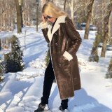 New Winter Women's Faux Leather Coat Coats E9Z07384