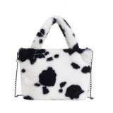 Winter New Cute Cartoon Milk Cow Print Handbags ad165055