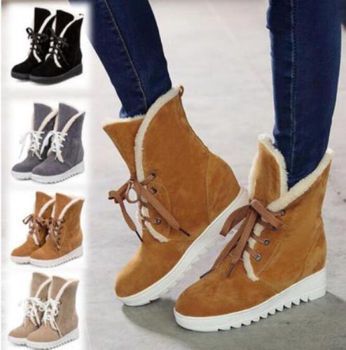 Shoes Women Ankle Boots Fashion Flat Winter Snow Boots S-115