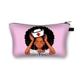 God Says You Are Cosmetic Bags Afro Latin America Women Makeup Bags Black Girs  Cosmetic Case Ladies Organizers Bag for travel