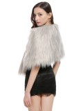 Winter Hairy Faux Fur Cape Coat Coats