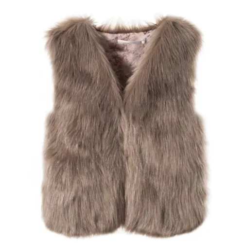 Winter Coat Bodywarmer Women Faux Fur Vest