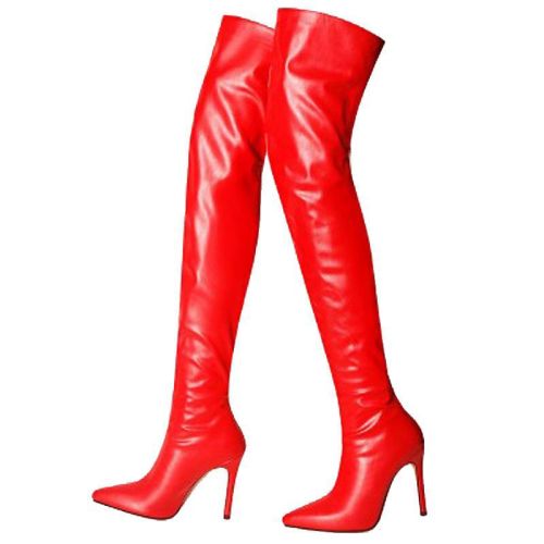 Sexy Patent Leather Over The Knee Boots A35061