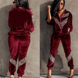 Leopard Patchwork Tracksuit Tracksuits Q692103