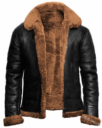 Men's Casual Loose Zip Long Sleeve Coat Collar Coats D4G198109