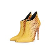 Matching Pointed Toe Boots Women Tall Fine Heel High Heel Boots C1627