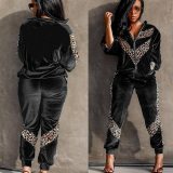 Leopard Patchwork Tracksuit Tracksuits Q692103