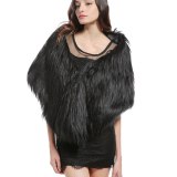 Winter Hairy Faux Fur Cape Coat Coats