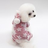 Winter Dog Clothes Star Pattern Warm Jumpsuits Coat BG-Y00582
