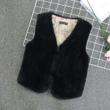 Winter Clothing Imitation Faux Rabbit Fur Jacket Warm Vest MJ-11