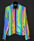 Winter Hooded Reflective Loose Jacket Coat Coats  0516