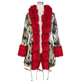 Fashion Mink Fur Parka Coat Coats H3001