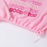 Long Sleeve Cute Tops Pink Sweatshirt K20E08673